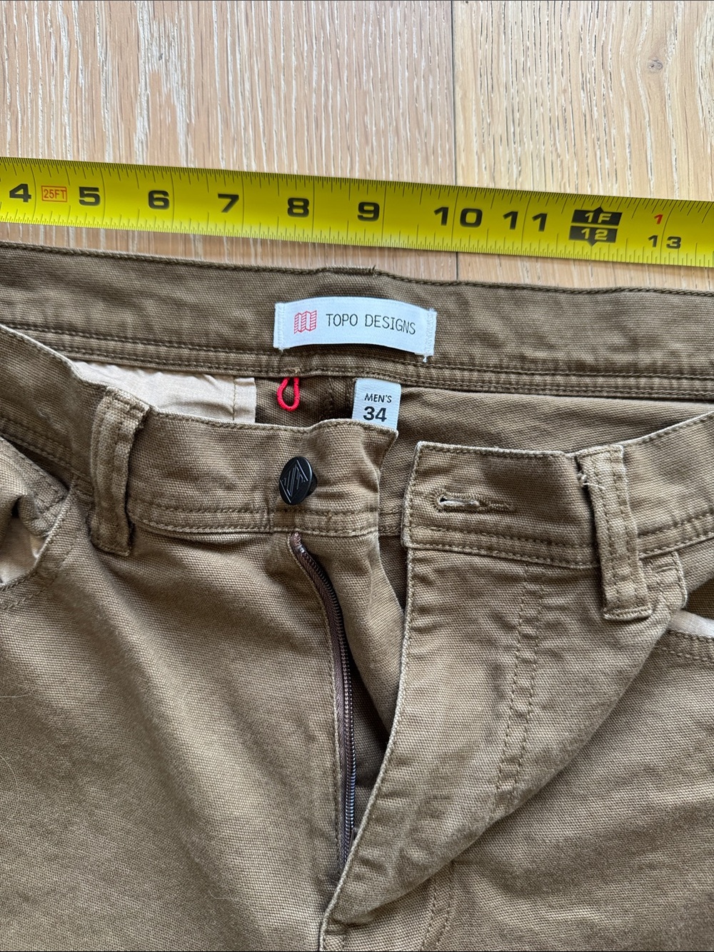 Topo Designs Men's Straight Jeans in Brown